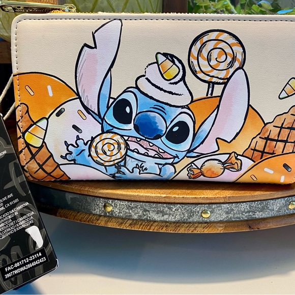 Loungefly Disney Orange and White Wallet - Picture 2 of 4